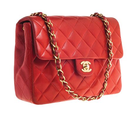 vintage chanel bag red.